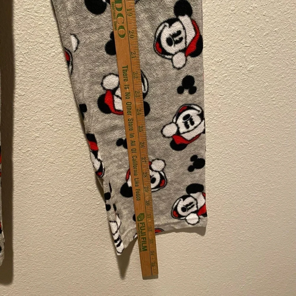 Disney Mickey Mouse Christmas pajamas size 10 unisex Santa hat